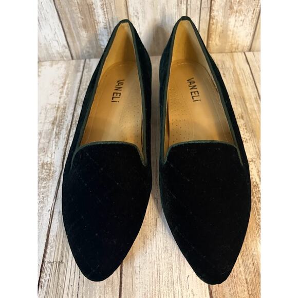 VANELi Women's Hunter Green Velvet Loafer Size 7.5 - Picture 2 of 6